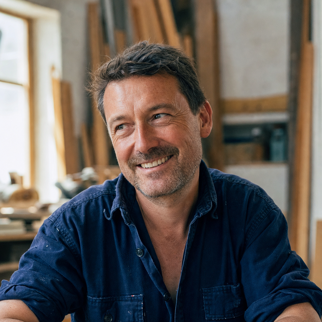 Markus Maier in seiner Werkstatt